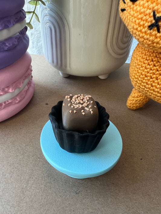 Chocolate Fidget Clicker Keychain