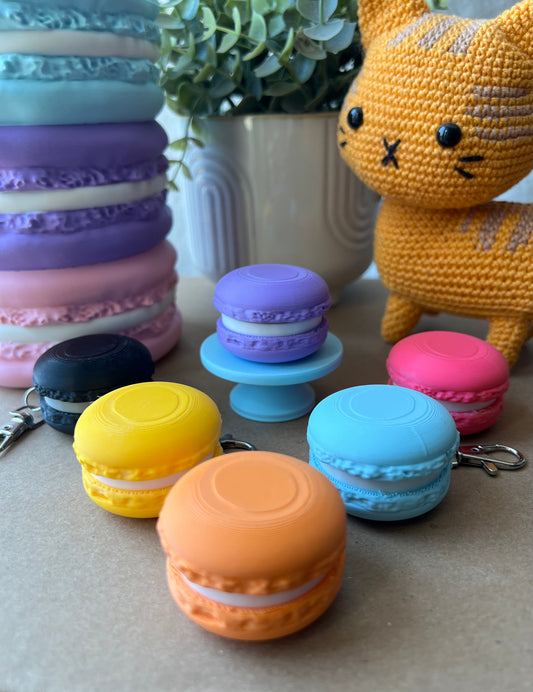 Macaron Fidget Clicker Keychain