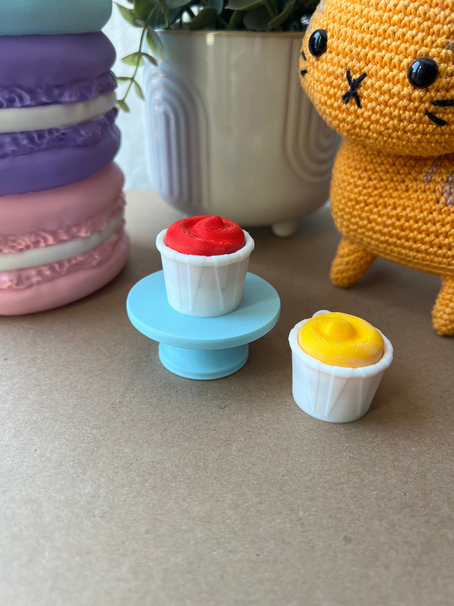 Condiment Cup Fidget Clicker Keychain